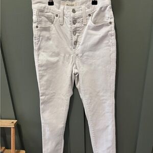 Madewell High Rise White Women's Jeans